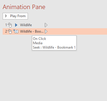 Seek animation added