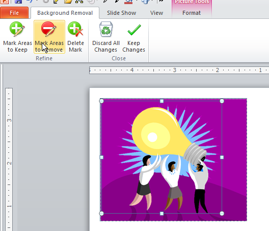 Background Removal in use.