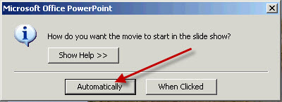 Choose 'automatically'