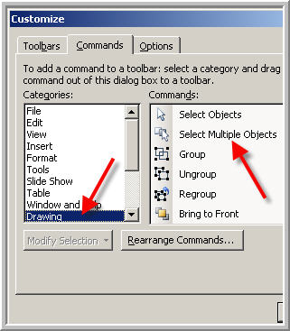 The customize pop up