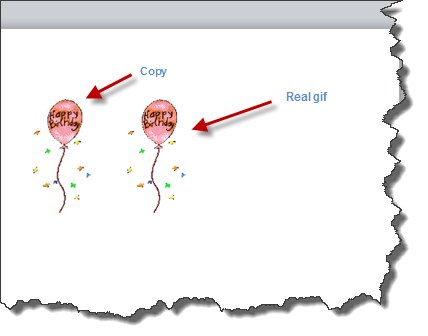 Make a non animated copy