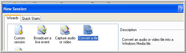 Choose Convert a file