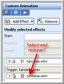remove the triggere pause