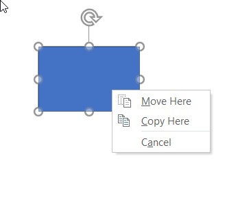 Right Click Move/Copy Menu
