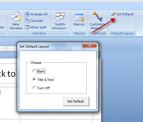 New ribbon command and control
