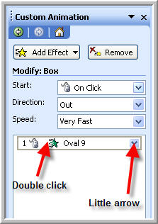 The Custom Animation Pane