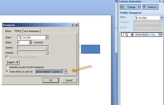 Sett a trigger of the button itself