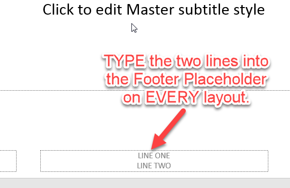Slide Master Placeholder